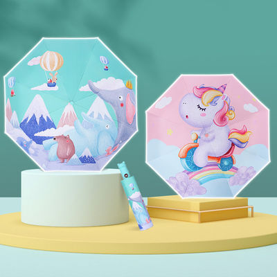 Ενήλικες μοναδικό μοτίβο αυτοπλέκτης ήλιο βροχή παιδιά ομπρέλα με ελαστικό επίστρωμα λαβή