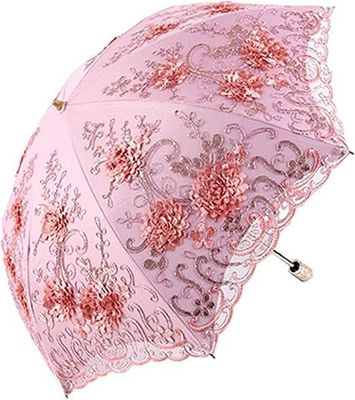 Προϊόν Διπλώσιμο 3D Εμβότυρο Λουλουδιών UV Sun Fashion Umbrella για γαμήλια τελετή