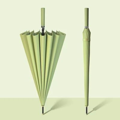 190T Νάιλον 16k Καθαρή ομπρέλα αυτόματη μακρά λαβή ιδανική για άνδρες και γυναίκες