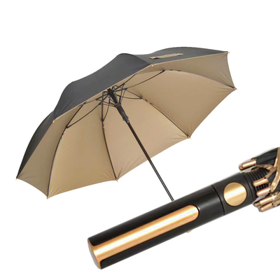 120cm ανοιχτή διάμετρος X103 UV προστασία χρυσή επίστρωση ομπρέλα για επιχειρήσεις και γκολφ