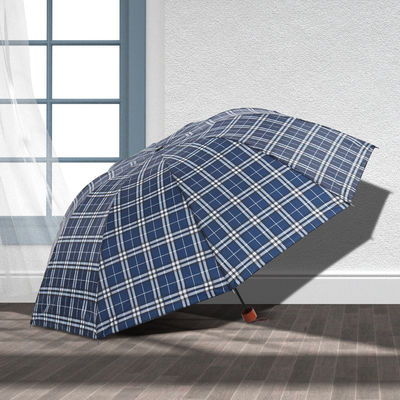 Ετοιμασμένο για ταξίδι 65cm Τριπλούχιο Πλάιντ ζευγάρι ομπρέλα Set Διαφήμιση με εκτύπωση λογότυπου