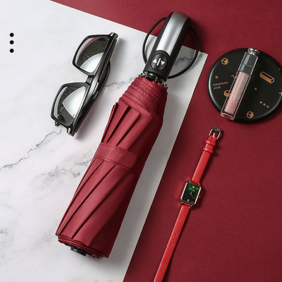 Ομπρέλα εξωτερικής αγοράς 10k 23inch Windproof Travel Auto Ομπρέλα με πλαστικό λαβή