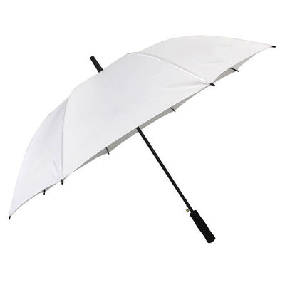 190T Pongee υλικό ύφασμα 8K 27inch ευθεία λευκό εξωτερικό διαφημιστικό κουτί ομπρέλα