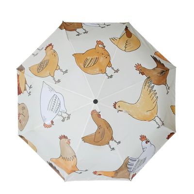 DIY Custom Design Dragonfly Animal Pattern Τριπλούχια ομπρέλα με μαύρη επικάλυψη