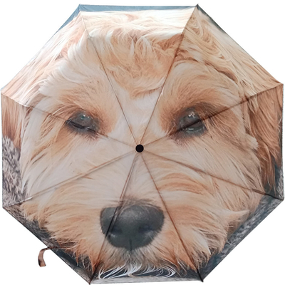 DIY Custom Design Dragonfly Animal Pattern Τριπλούχια ομπρέλα με μαύρη επικάλυψη