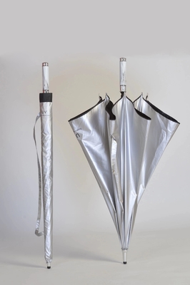 Golf Straight Windproof Umbrella για ευέλικτη προσαρμογή της αλυσίδας εφοδιασμού σε ασήμι τιτανίου