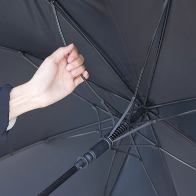 Golf Straight Windproof Umbrella για ευέλικτη προσαρμογή της αλυσίδας εφοδιασμού σε ασήμι τιτανίου
