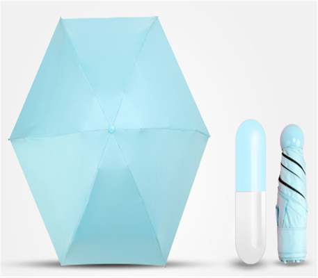 19 ιντσών 6K 190T Pongee Mini Pocket Capsule Umbrella Ιδανική για διαφήμιση ή δώρο
