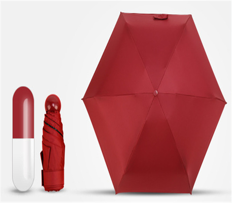 19 ιντσών 6K 190T Pongee Mini Pocket Capsule Umbrella Ιδανική για διαφήμιση ή δώρο