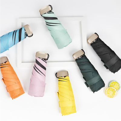 Ταξιδέψτε με στυλ με την Super Mini Pocket Anti UV Umbrella Χρυσές μεταλλικές ίνες γυαλιού
