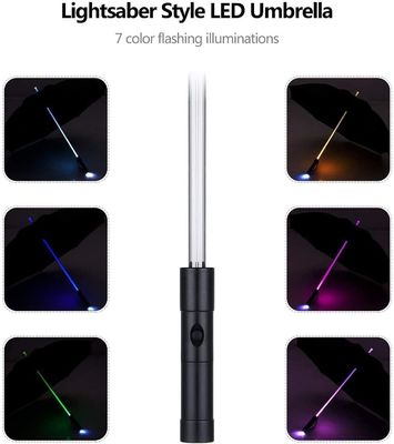 105cm ανοιχτή διάμετρος ομπρέλα λέιζερ Σκανδιναβικά φώτα Σαμουράι σπαθί Κατάνα Σχεδιασμός