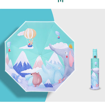 Ενήλικες μοναδικό μοτίβο αυτοπλέκτης ήλιο βροχή παιδιά ομπρέλα με ελαστικό επίστρωμα λαβή