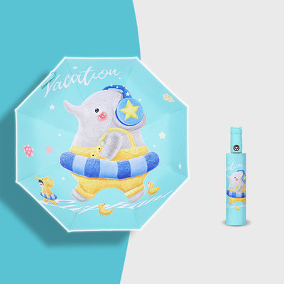 Ενήλικες μοναδικό μοτίβο αυτοπλέκτης ήλιο βροχή παιδιά ομπρέλα με ελαστικό επίστρωμα λαβή