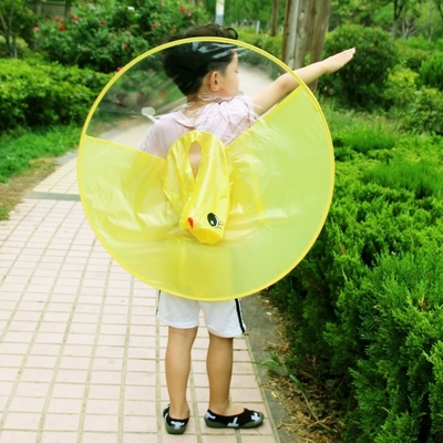 Τύπο Custom Logo Παιδικά Raincoat Διαφανές Αδιάβροχο Πόντσο για το συμβατικό μέγεθος