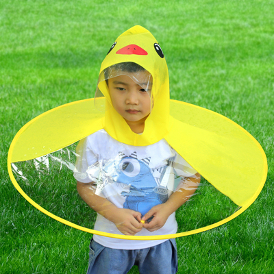 Τύπο Custom Logo Παιδικά Raincoat Διαφανές Αδιάβροχο Πόντσο για το συμβατικό μέγεθος