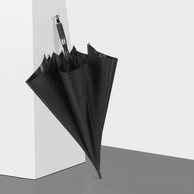 190T Pongee Golf Straight Pole Umbrella για βροχή και ήλιο Προσαρμοσμένη διαφήμιση λογότυπου