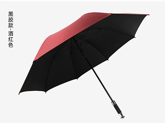 190T Pongee Golf Straight Pole Umbrella για βροχή και ήλιο Προσαρμοσμένη διαφήμιση λογότυπου
