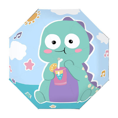 190T Pongee Πλήρως αυτόματη ηλιακή ομπρέλα διπλής χρήσης ηλιακή ομπρέλα για κορίτσια και παιδιά