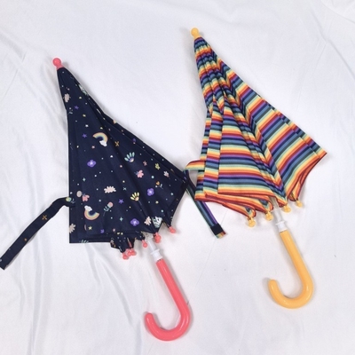 Ομπρέλα Rainbow Kids Long Handle Ασφαλής και εύκολο να ανοίξει για παιδιά νηπιαγωγείου