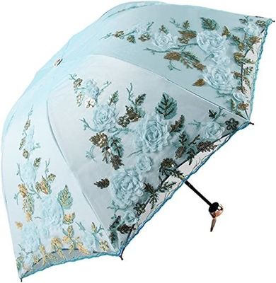 Προϊόν Διπλώσιμο 3D Εμβότυρο Λουλουδιών UV Sun Fashion Umbrella για γαμήλια τελετή