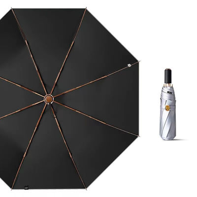 3 Πλαστική ασημένια ομπρέλα από τιτάνιο για εταιρικά δώρα Προστασία από την υπεριώδη ακτινοβολία Φορητή ανθεκτική