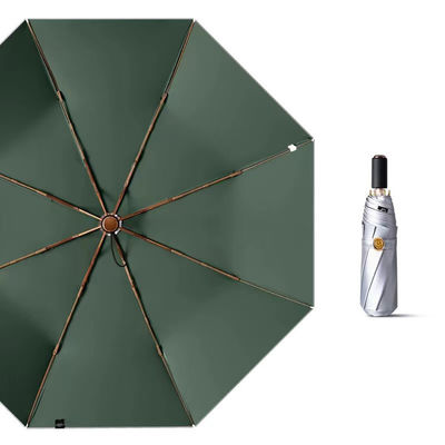 3 Πλαστική ασημένια ομπρέλα από τιτάνιο για εταιρικά δώρα Προστασία από την υπεριώδη ακτινοβολία Φορητή ανθεκτική