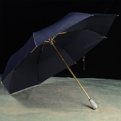 Χειροκίνητος έλεγχος Διαμαντένιο Εισαγωγή Χέρι 3 Διπλής Ομπρέλα Μοναδικές ομπρέλες βροχής για γυναίκες