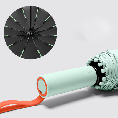 Προστασία από την υπεριώδη ακτινοβολία 72 πλευράς 3 διπλής ομπρέλα με αντίθετα χρώματα και προσαρμοσμένο λογότυπο