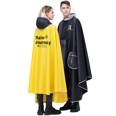 Παραδοσιακό μέγεθος Rain Poncho για ηλεκτρικά αυτοκίνητα με μπαταρία 100% Polyester Pongee Fabric