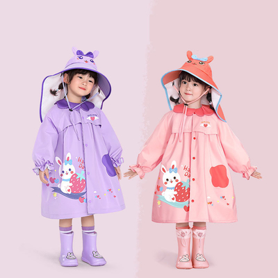 Πολυεστέρας Taffeta Παιδικά Raincoat Cartoon Print για τις εξωτερικές περιπέτειες των κοριτσιών