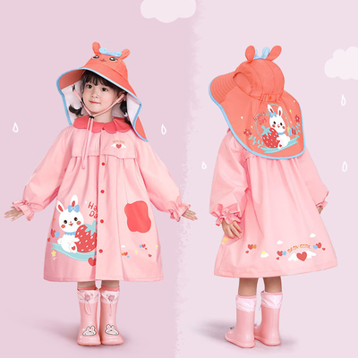 Πολυεστέρας Taffeta Παιδικά Raincoat Cartoon Print για τις εξωτερικές περιπέτειες των κοριτσιών