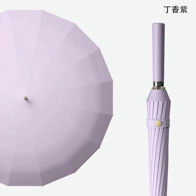 190T Νάιλον 16k Καθαρή ομπρέλα αυτόματη μακρά λαβή ιδανική για άνδρες και γυναίκες