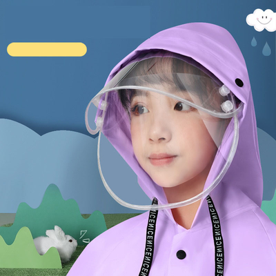 Σχολικό ταξίδι Rainwear Μεγάλη άκρη Zipper Poncho με ανακλαστική λωρίδα και αδιάβροχο σχεδιασμό