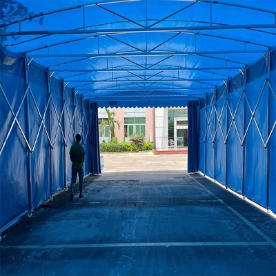 Προσαρμοσμένη εκτύπωση PVC Camptown Τέντα για εξωτερική αντηλιακή προστασία και ζιζανιοποίηση σε ανεμογενείς συνθήκες