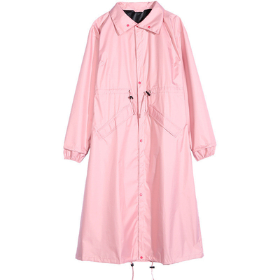Προσαρμοσμένο χρώμα ενήλικας Stretch Raincoat για καθημερινή ποδηλασία σε πολυεστέρα