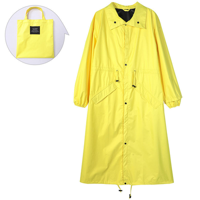 Προσαρμοσμένο χρώμα ενήλικας Stretch Raincoat για καθημερινή ποδηλασία σε πολυεστέρα