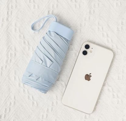 X503 Κάρτο-σακούλα Ομπρέλα Προστασία UV και μικρή τσέπη για εύκολη μεταφορά σε ηλιόλουστες ημέρες