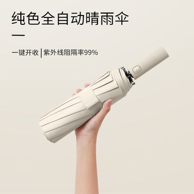 Αυτόματη αναδιπλούμενη ομπρέλα 12k Μεγάλο βινυλικό αντηλιακό για προστασία από τον ήλιο και διαφήμιση