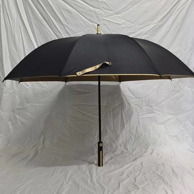 X103 190T PG UV Protect Χρυσή επίστρωση Αδιάβροχη ομπρέλα για αυτοκίνητα γκολφ για διαφήμιση
