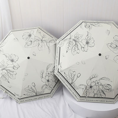 Διπλή λειτουργία Γαλλική ομπρέλα για γυναίκες αυτόματη αναδιπλούμενη αντηλιακή και προστασία από τη βροχή