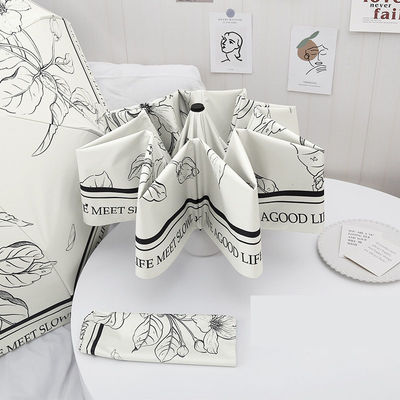 Διπλή λειτουργία Γαλλική ομπρέλα για γυναίκες αυτόματη αναδιπλούμενη αντηλιακή και προστασία από τη βροχή