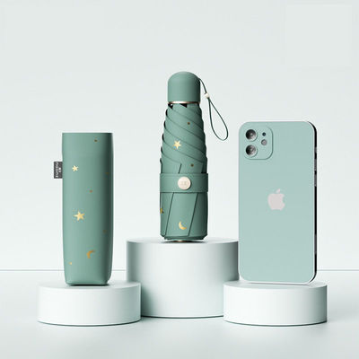 Προστασία από την υπεριώδη ακτινοβολία Γυναικεία βροχή και ηλιοφάνεια Διπλή ηλιακή ομπρέλα Βινύλιο ομπρέλα με χειροκίνητο έλεγχο