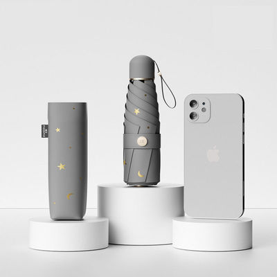 Προστασία από την υπεριώδη ακτινοβολία Γυναικεία βροχή και ηλιοφάνεια Διπλή ηλιακή ομπρέλα Βινύλιο ομπρέλα με χειροκίνητο έλεγχο