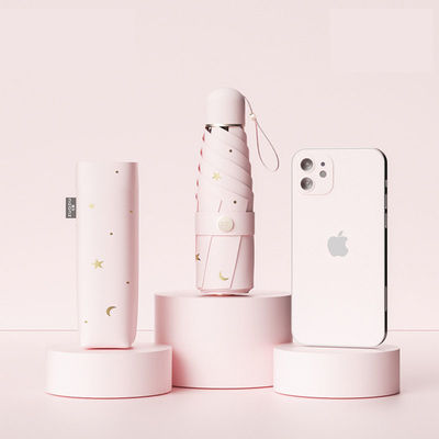 Προστασία από την υπεριώδη ακτινοβολία Γυναικεία βροχή και ηλιοφάνεια Διπλή ηλιακή ομπρέλα Βινύλιο ομπρέλα με χειροκίνητο έλεγχο