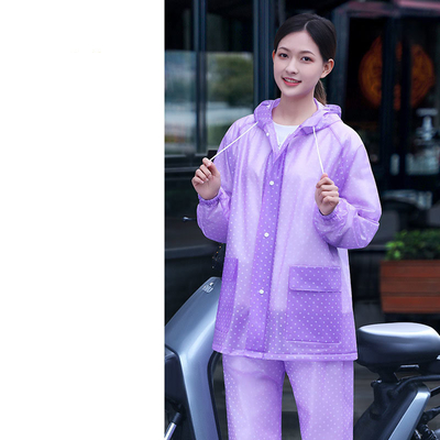 RAINWEAR για γυναίκες Προσωπική βροχερή μοτοσυκλέτα ηλεκτρικό όχημα ολοκληρωμένη στολή εργασίας