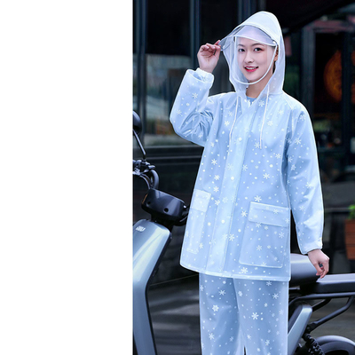 RAINWEAR για γυναίκες Προσωπική βροχερή μοτοσυκλέτα ηλεκτρικό όχημα ολοκληρωμένη στολή εργασίας