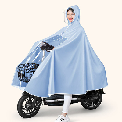 Ημερήσια Προϊόντα Ηλεκτρικό Αυτοκίνητο RAINWEAR Μη απορρίψιμο μονότρητο Παλτό Βροχής PVC Χρώμα Πόντσο