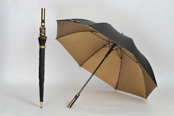 120cm ανοιχτή διάμετρος X103 UV προστασία χρυσή επίστρωση ομπρέλα για επιχειρήσεις και γκολφ