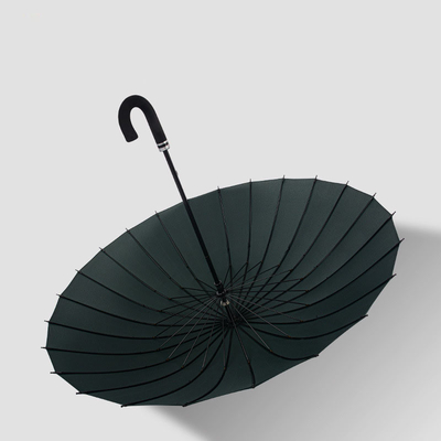 190T Pongee Long Handle Umbrella Προσαρμοσμένο σχέδιο DIY Πολυχρωματική ομπρέλα γκολφ RPET