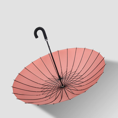 190T Pongee Long Handle Umbrella Προσαρμοσμένο σχέδιο DIY Πολυχρωματική ομπρέλα γκολφ RPET
